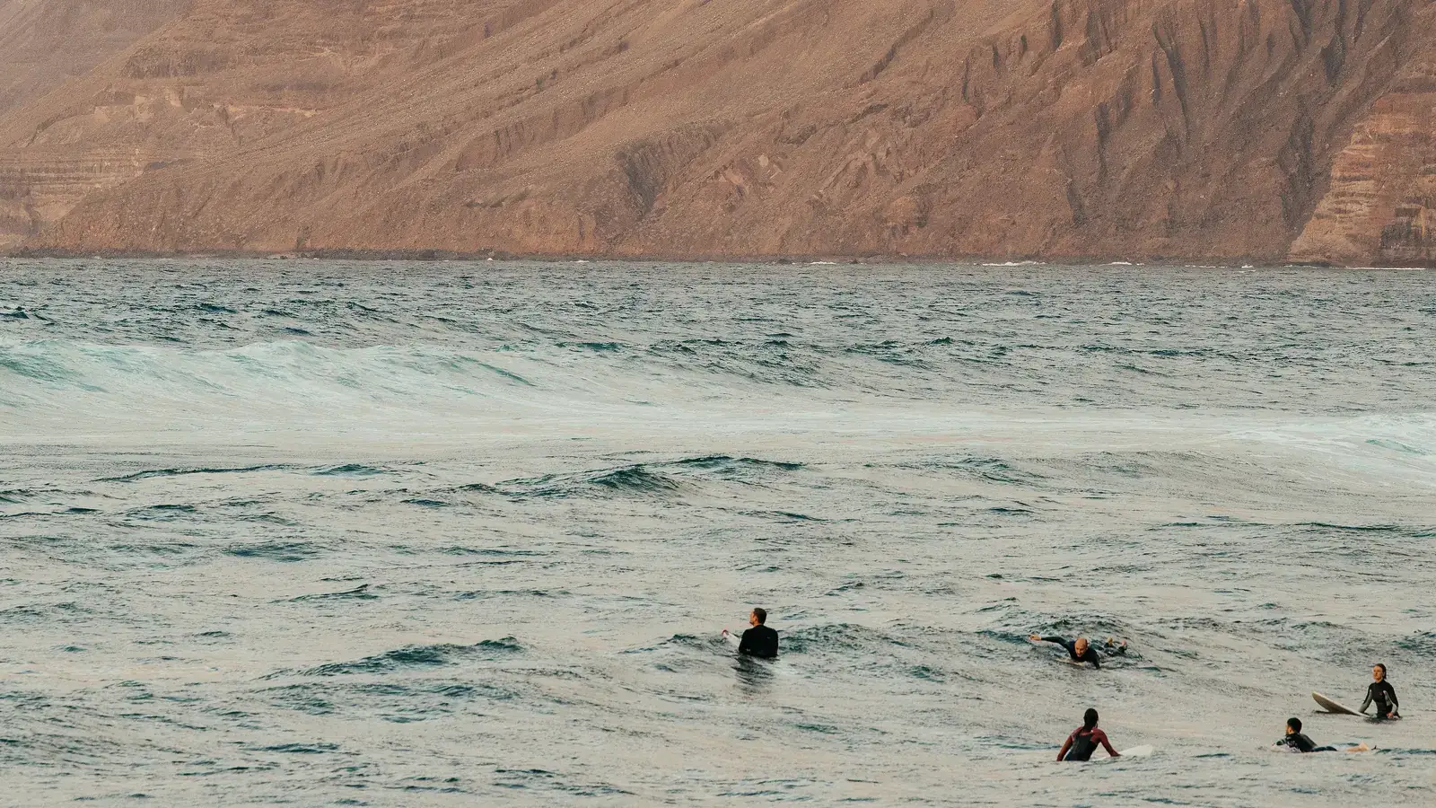 La playa de Famara, en el noroeste de Lanzarote